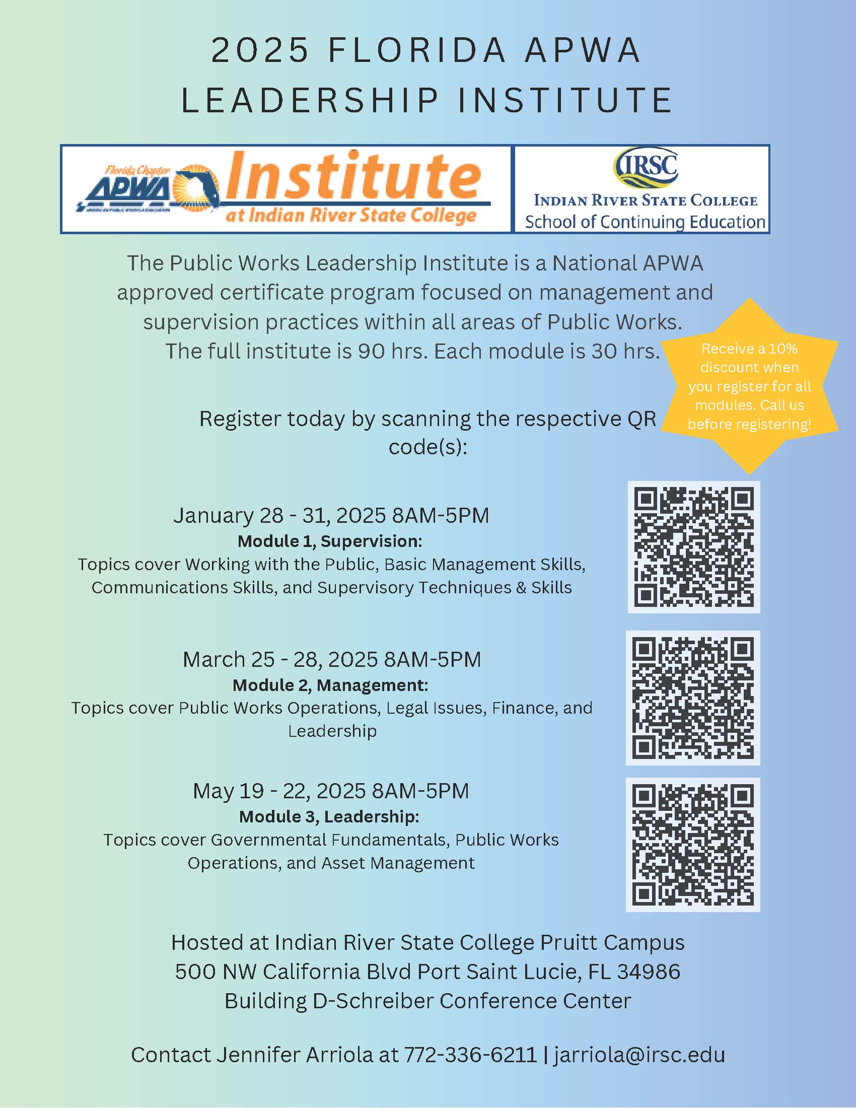 APWA Florida Chapter Public Works Institute Module 2 Image