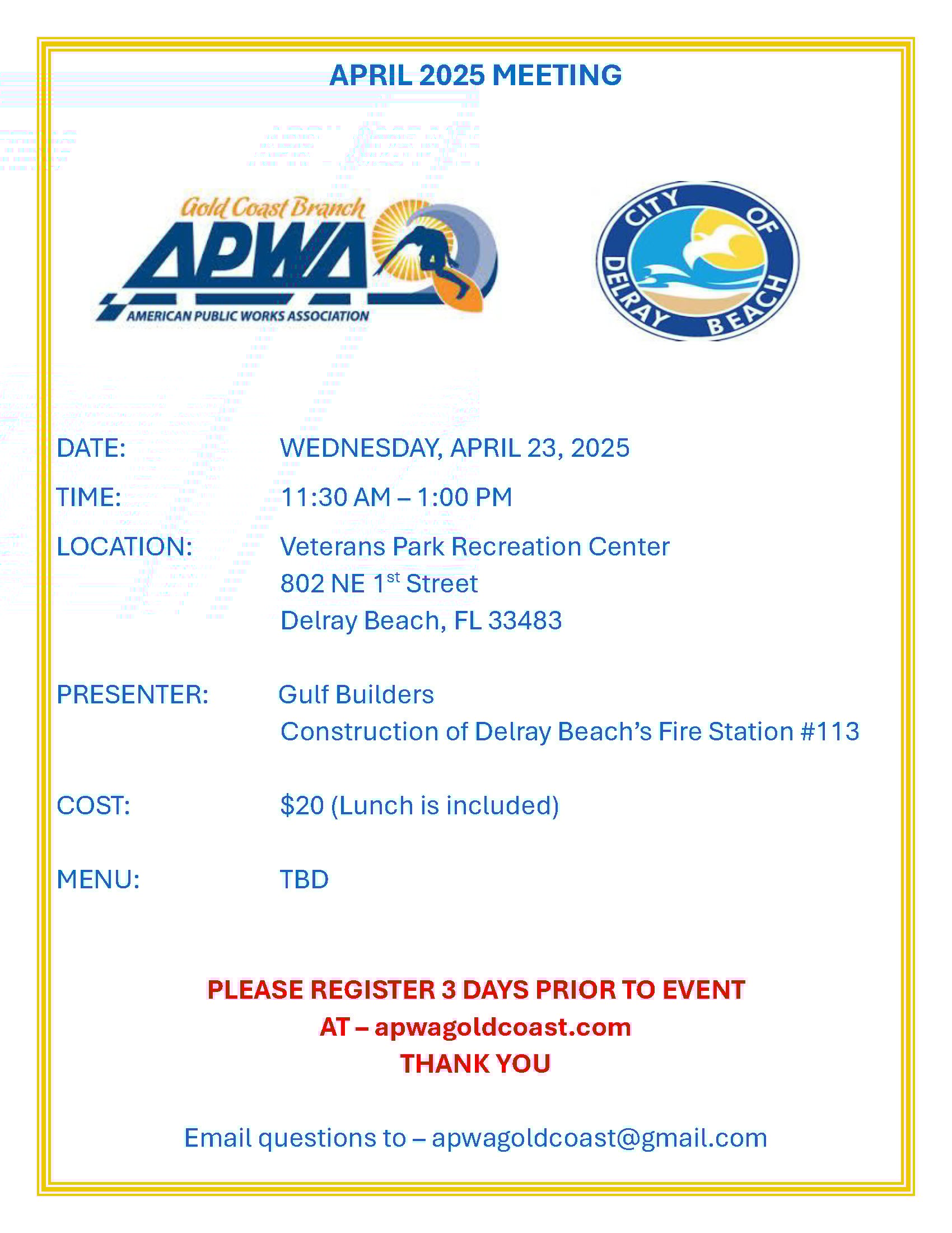 APWA Lunch meeting / Delray Beach Image