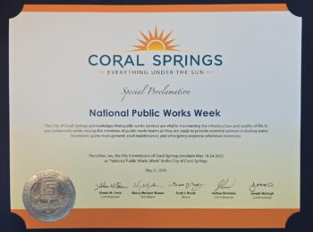 2025 APWA Public Works Proclamations  South Florida Branch District XI
