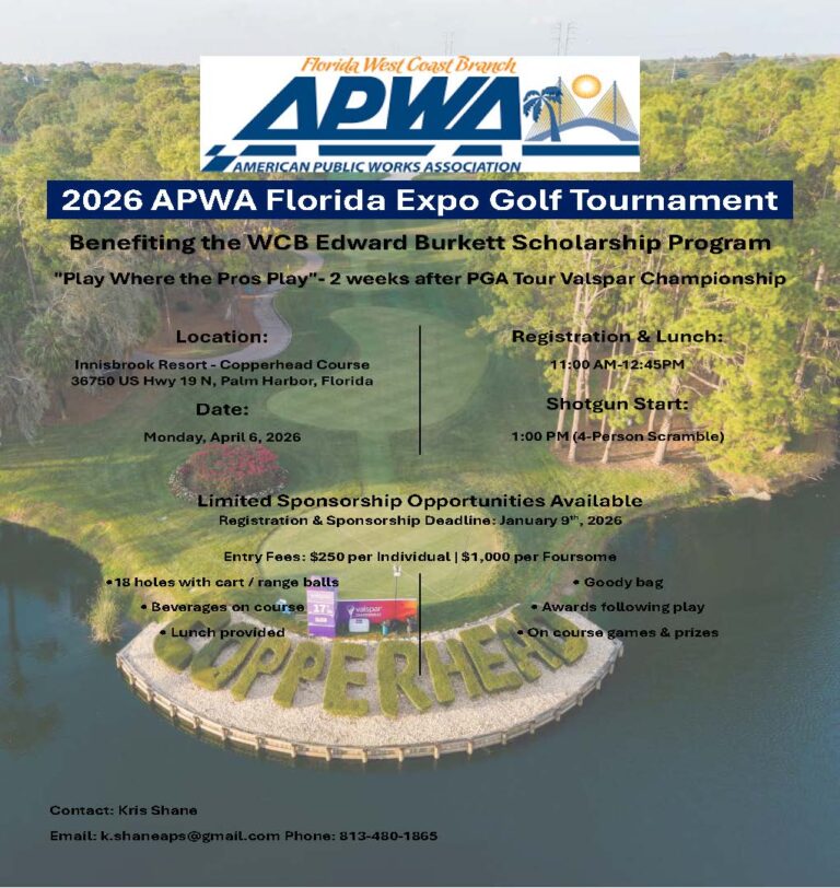 2026 APWA Florida Expo Golf Tournament – APWA Florida Chapter